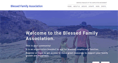 Desktop Screenshot of blessedfamilies.org